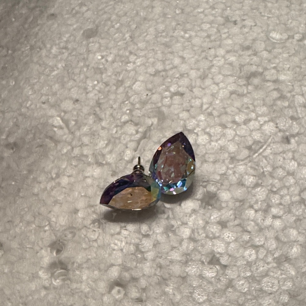 Iridescent Teardrop Earrings